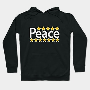 Peace creative text design Hoodie